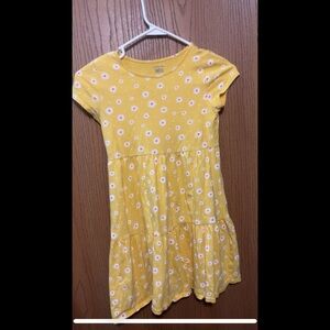 Yellow Floral Kids Dress